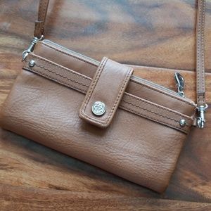 Leather Wallet & Crossbody